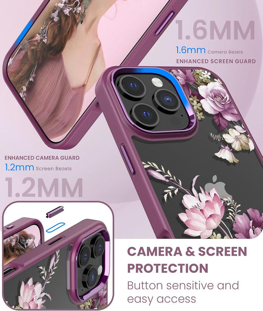 iPhone 16 Pro Max Case+Tempered Glass Screen Protector,